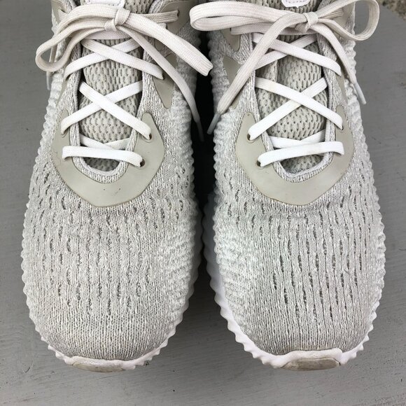 Adidas Women's Size 10 Alphabounce 1 White Grey Lace-Up Athletic Sneakers AC6921 - Picture 5 of 15
